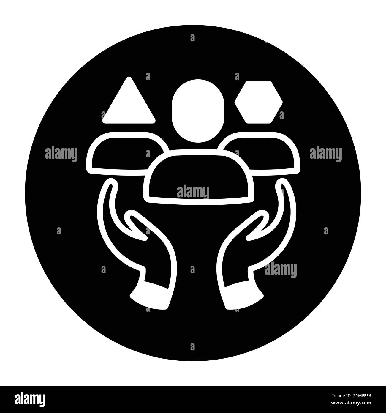 Icône communautaire inclusive et diversifiée - Illustration vectorielle pour la diversité et l'inclusion, l'égalité, l'équité sociale et le soutien aux employés. Illustration de Vecteur