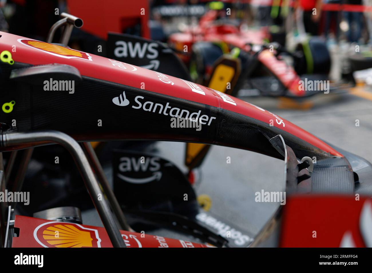 Zandvoort, pays-Bas. 25 août 2023. Ferrari SF-23, Grand Prix de F1 des pays-Bas au circuit Zandvoort le 25 août 2023 à Zandvoort, pays-Bas. (Photo de HIGH TWO) crédit : dpa/Alamy Live News Banque D'Images