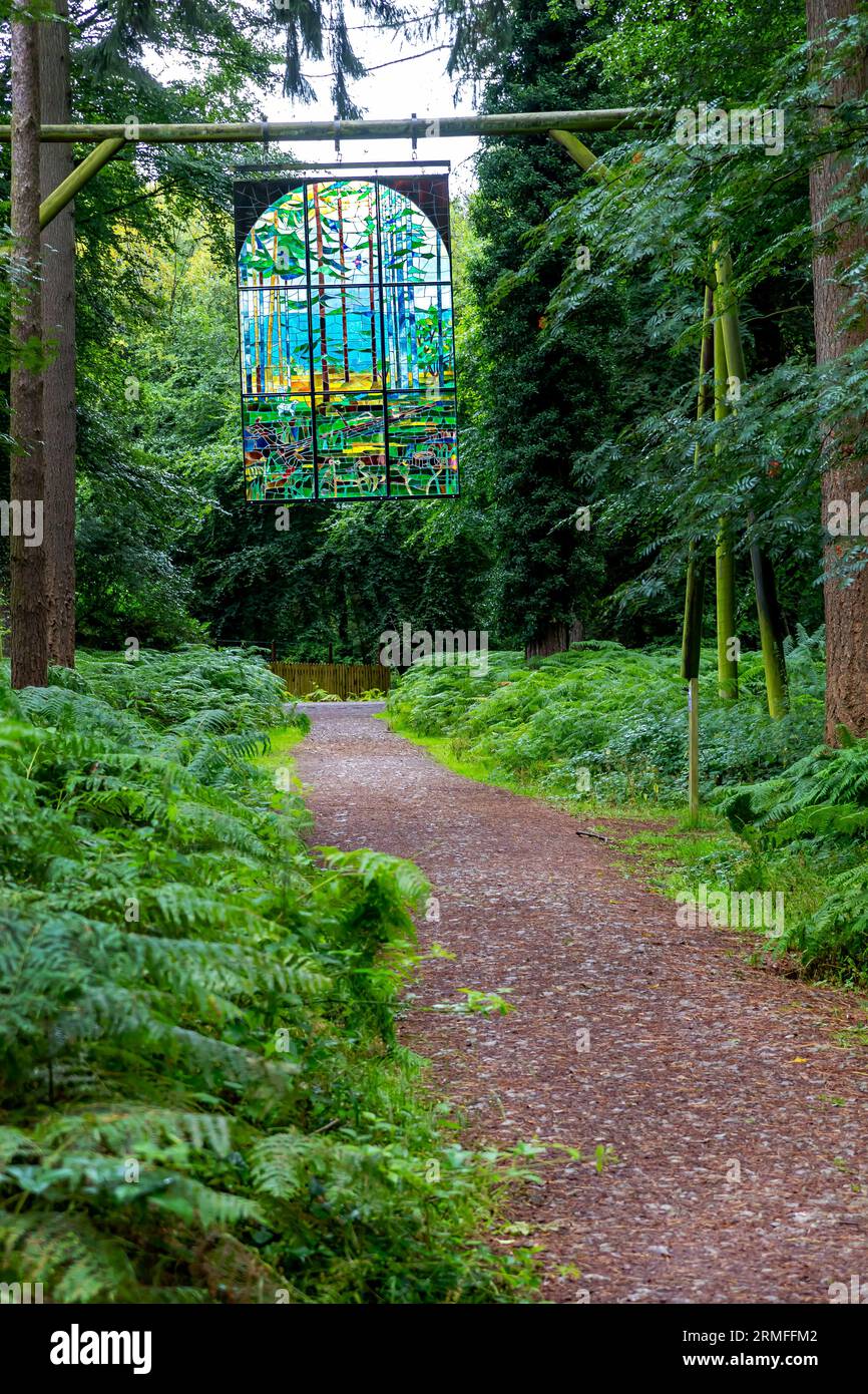 La cathédrale, Sculpture Trail, Forest of Dean, Gloucestershire. Banque D'Images