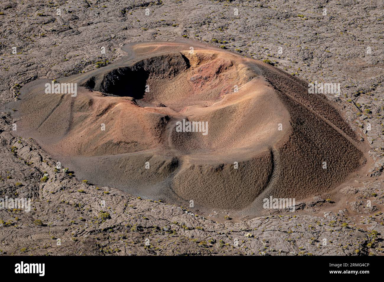 Route du volcan vers Piton de la Fournaise la Réunion Island Banque D'Images