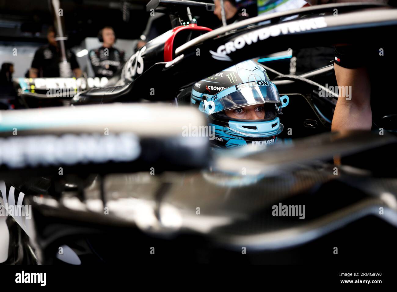 #63 George Russell (GBR, Mercedes-AMG Petronas F1 Team), Grand Prix de F1 des pays-Bas sur le circuit Zandvoort le 26 août 2023 à Zandvoort, pays-Bas. (Photo de HIGH TWO) Banque D'Images