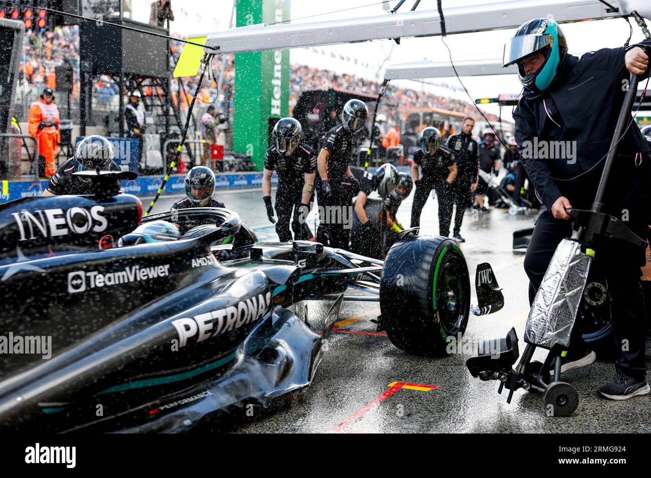 Zandvoort, pays-Bas. 26 août 2023. #63 George Russell (GBR, Mercedes-AMG Petronas F1 Team), Grand Prix de F1 des pays-Bas sur le circuit Zandvoort le 26 août 2023 à Zandvoort, pays-Bas. (Photo de HIGH TWO) crédit : dpa/Alamy Live News Banque D'Images