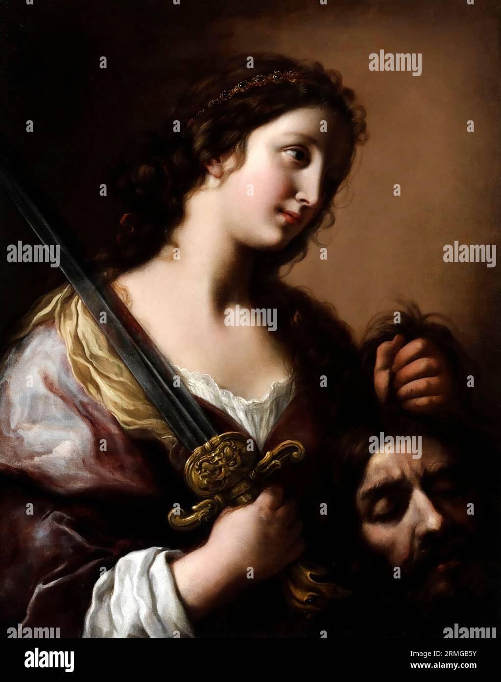 Judith avec la tête d'Holophernes par Onorio Marinari (1627-1715), huile sur toile, c. 1680 Banque D'Images