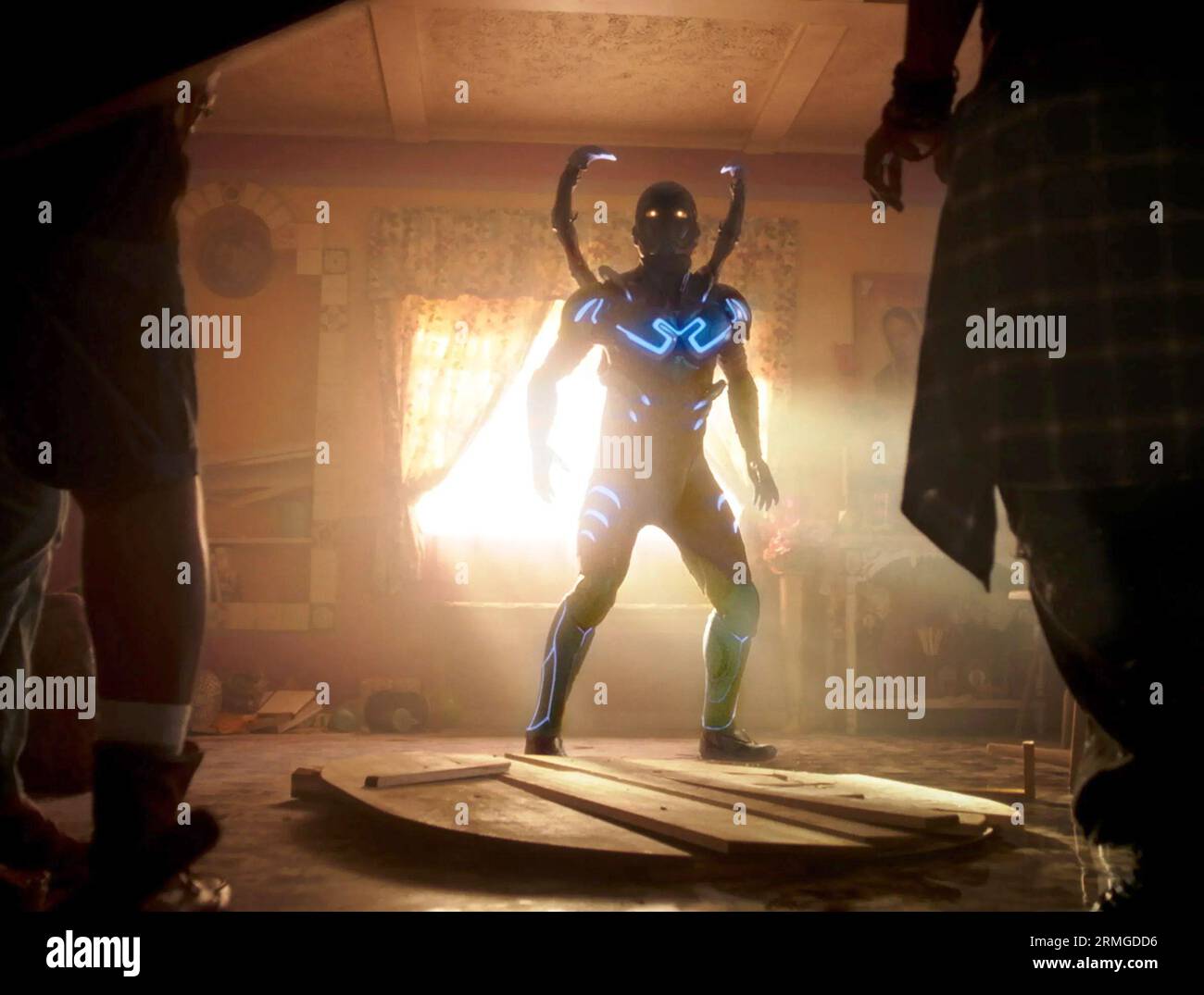 Blue Beetle film 2023 Xolo Mariduena Banque D'Images