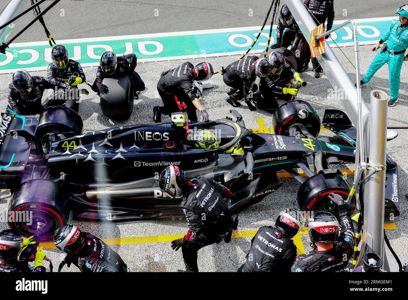 Zandvoort, pays-Bas. 27 août 2023. #44 Lewis Hamilton (GBR, Mercedes-AMG Petronas F1 Team), Grand Prix de F1 des pays-Bas sur le circuit Zandvoort le 27 août 2023 à Zandvoort, pays-Bas. (Photo de HIGH TWO) crédit : dpa/Alamy Live News Banque D'Images