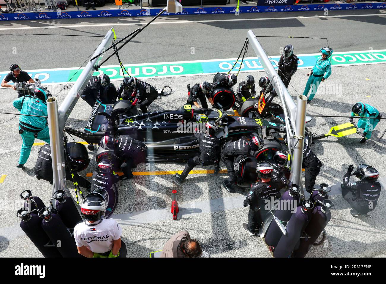 Zandvoort, pays-Bas. 27 août 2023. #44 Lewis Hamilton (GBR, Mercedes-AMG Petronas F1 Team), Grand Prix de F1 des pays-Bas sur le circuit Zandvoort le 27 août 2023 à Zandvoort, pays-Bas. (Photo de HIGH TWO) crédit : dpa/Alamy Live News Banque D'Images