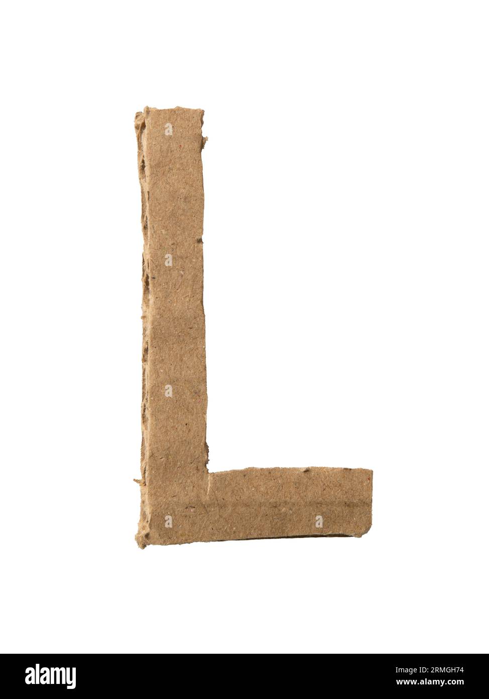 L alphabet découpé dans du papier carton Banque D'Images