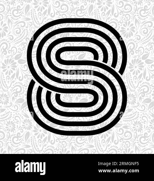 Number Latter Art, Alphabet Letter Design, Alphabet Letter Illustration, Latter Art, lettrage illustration, vecteur alphabet, vecteur de police Illustration de Vecteur