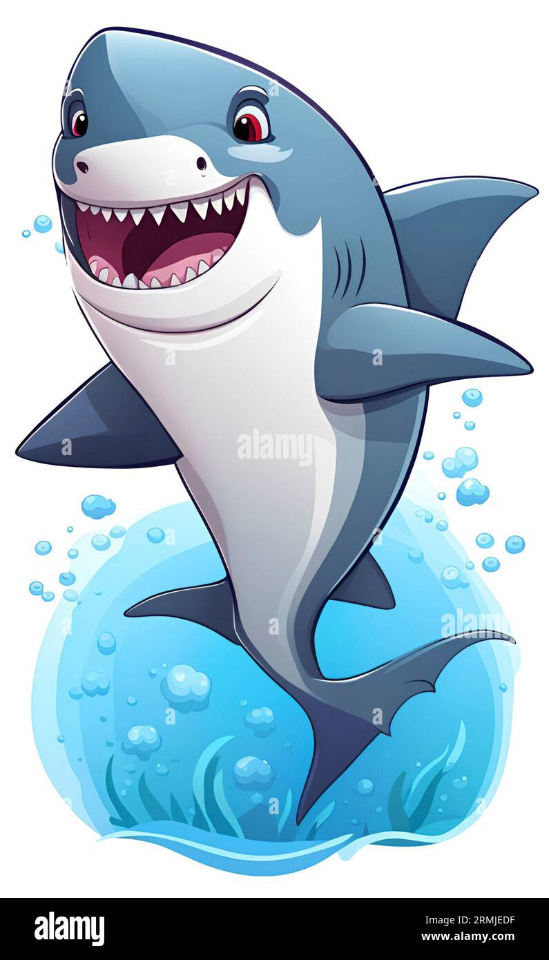 Dessin animé Shark Banque D'Images