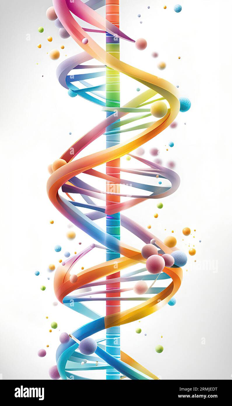 Illustration de l'hélice ADN Banque D'Images