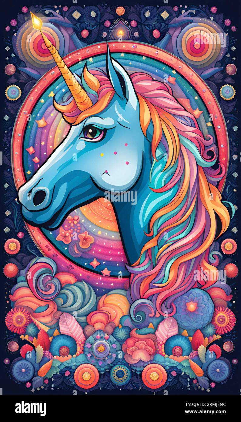 Fantasy Unicorn Banque D'Images