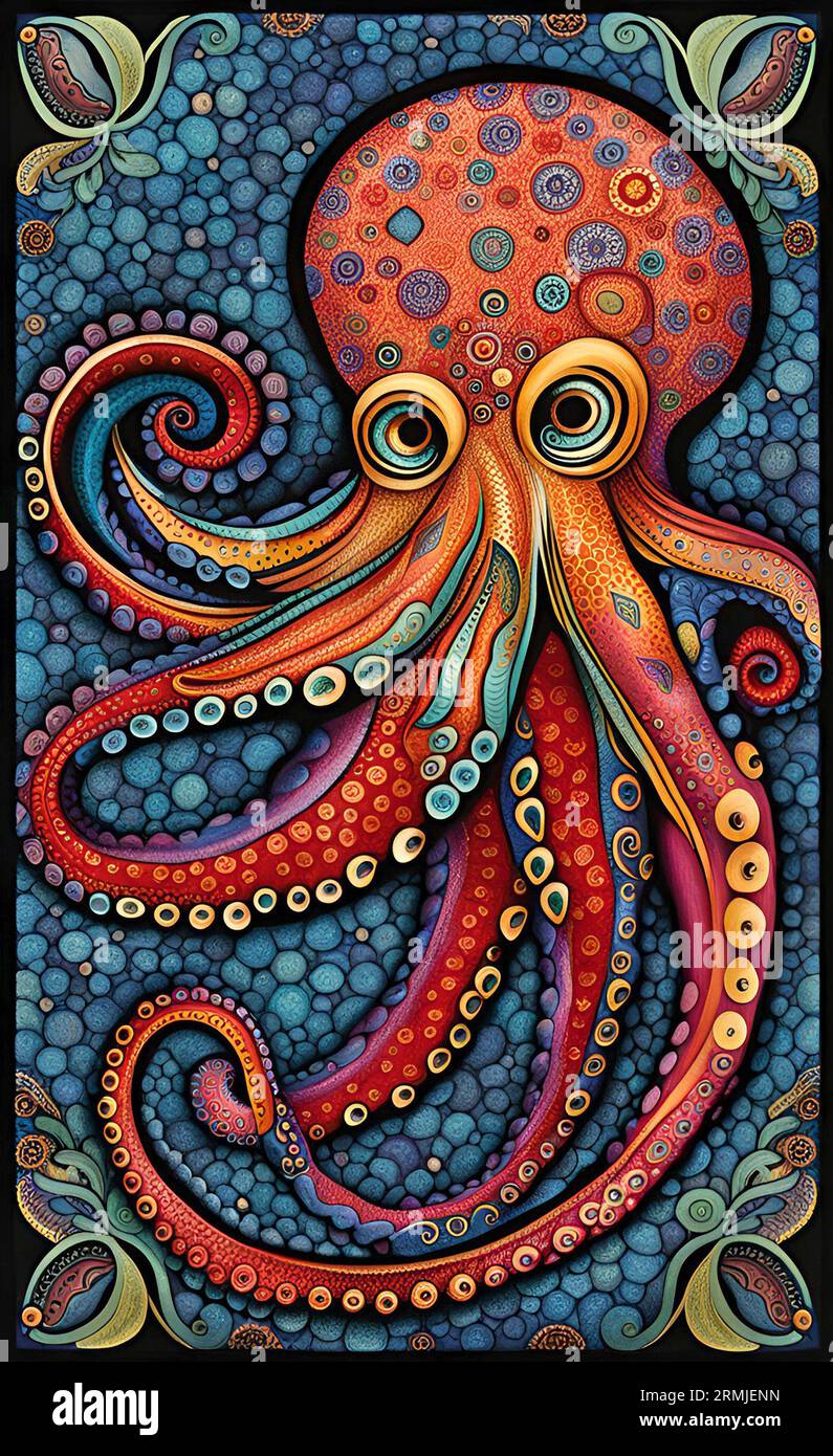 Octopus Abstract Banque D'Images