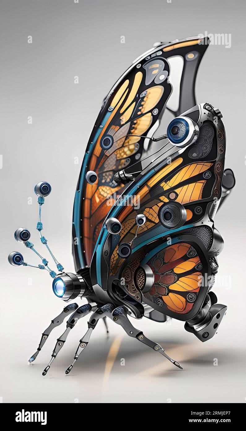 Robot Butterfly Banque D'Images