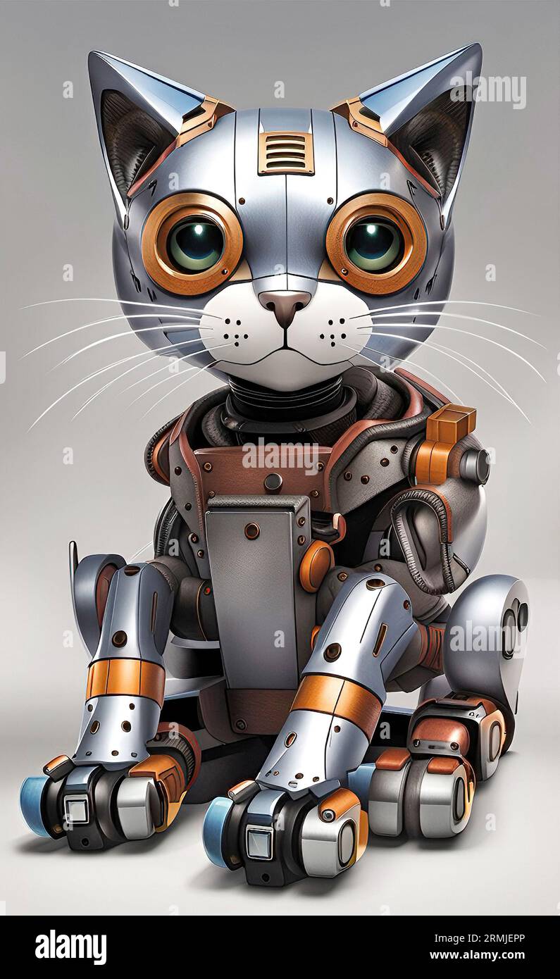 Chat robot Banque D'Images