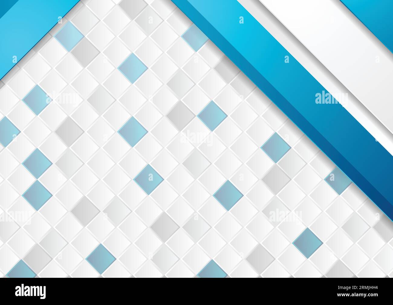 Fond corporatif bleu et gris avec mosaïque de carrés. Conception graphique vectorielle Illustration de Vecteur