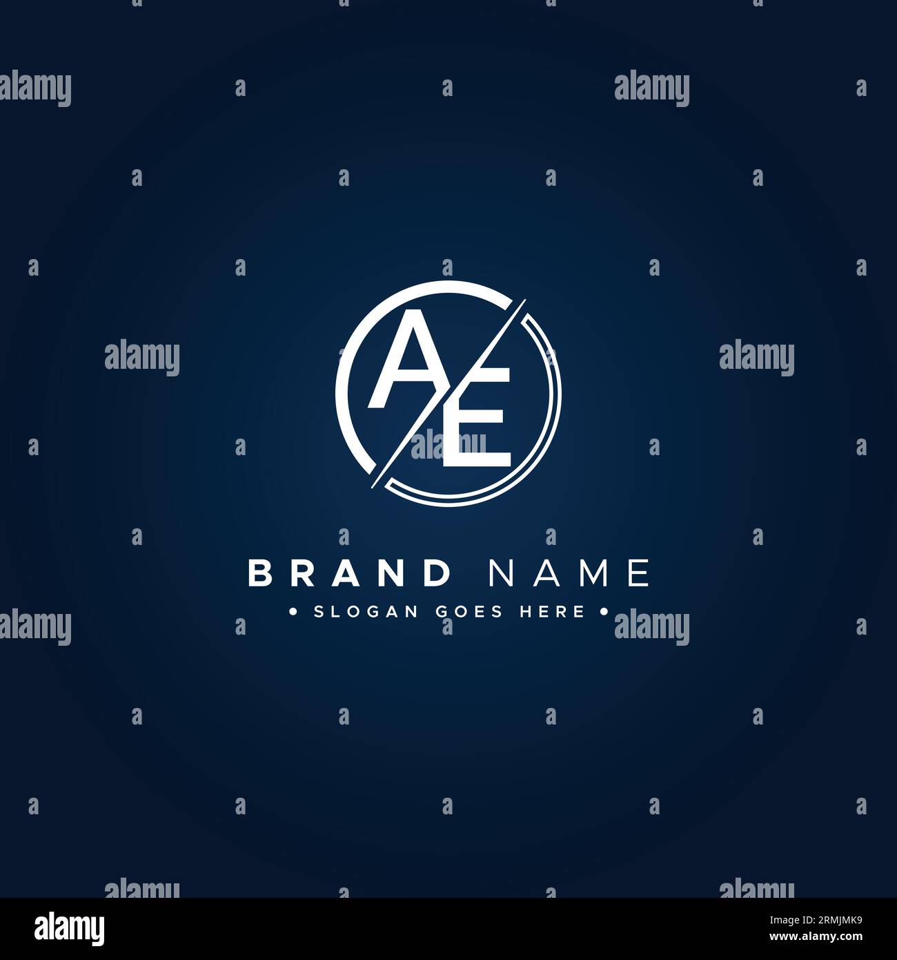 Modèle vectoriel pour lettre initiale AE logo - élégant monogramme logo pour les alphabets A et E. Illustration de Vecteur