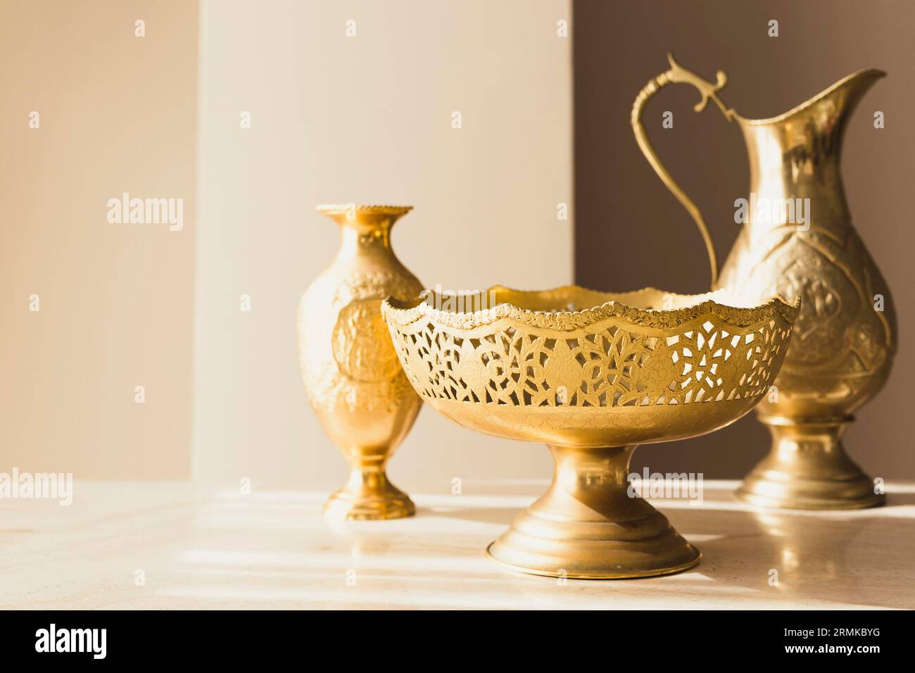 Concept de ramadan décoratif doré Banque D'Images