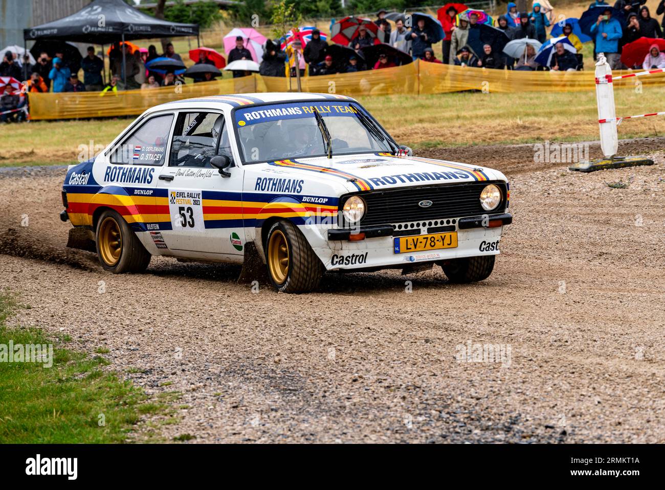 ADAC Eifel Rally Festival 2023, Ford Escort RS 1800, Vulkaneifel, Eifel, Rhénanie-Palatinat, Allemagne Banque D'Images