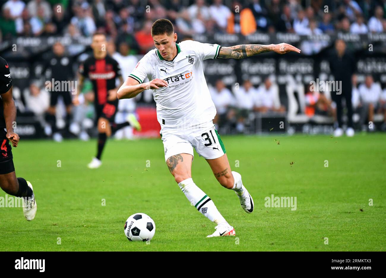 Bundesliga, Borussia Park Mönchengladbach : Borussia Mönchengladbach vs Bayer Leverkusen ; Tomas Cvancara (BMG) Banque D'Images