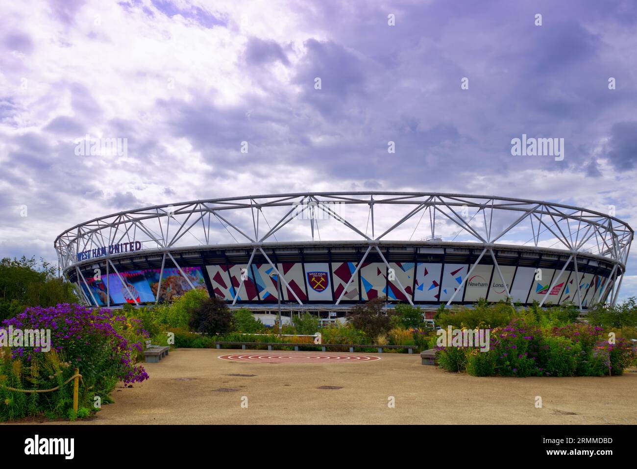 London Stadium, stade du club de football West Ham United, au Queen Elizabeth Olympic Park, Stratford, Londres, Royaume-Uni Banque D'Images
