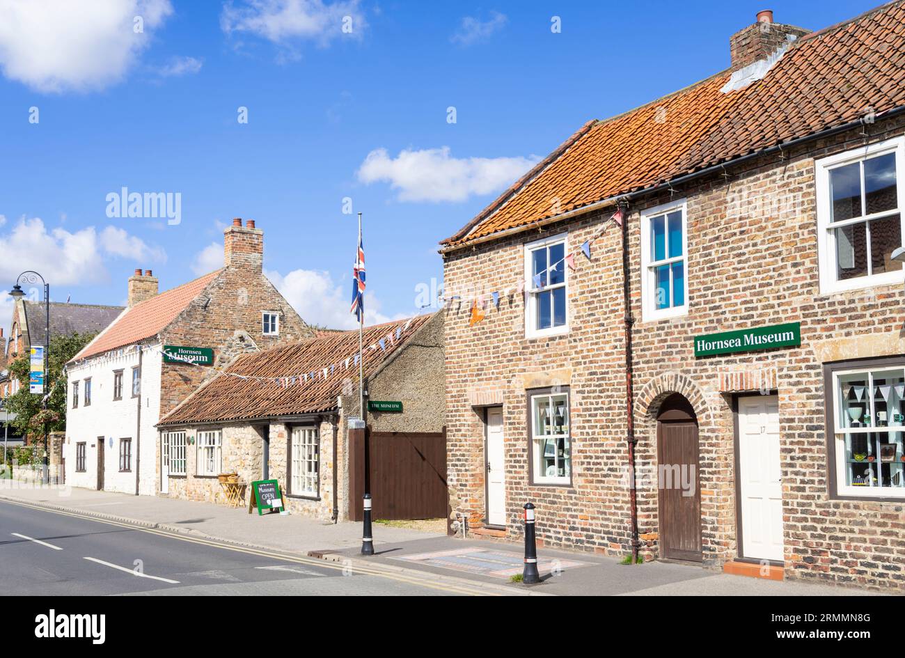 Hornsea Museum sur la rue principale, Newbegin, dans la ville de Hornsea East Riding of Yorkshire Angleterre UK GB Europe Banque D'Images