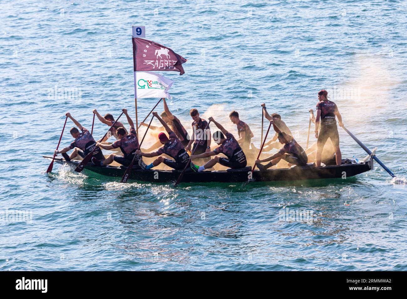 Course traditionnelle Neretva, 'compétitions Ladja' Banque D'Images