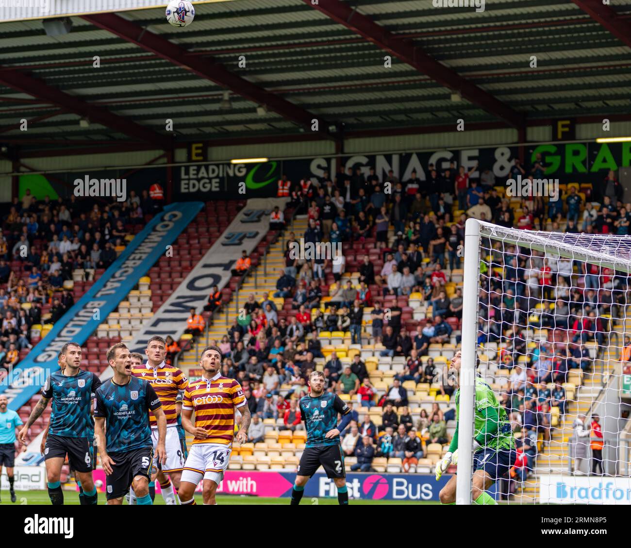 Bradford, Royaume-Uni. 26 août 2023. EFL Sky Bet League 1 : Bradford City AFC contre Crewe Alexandra FC. Crédit Paul B Whitehurst/Alamy Live News Banque D'Images