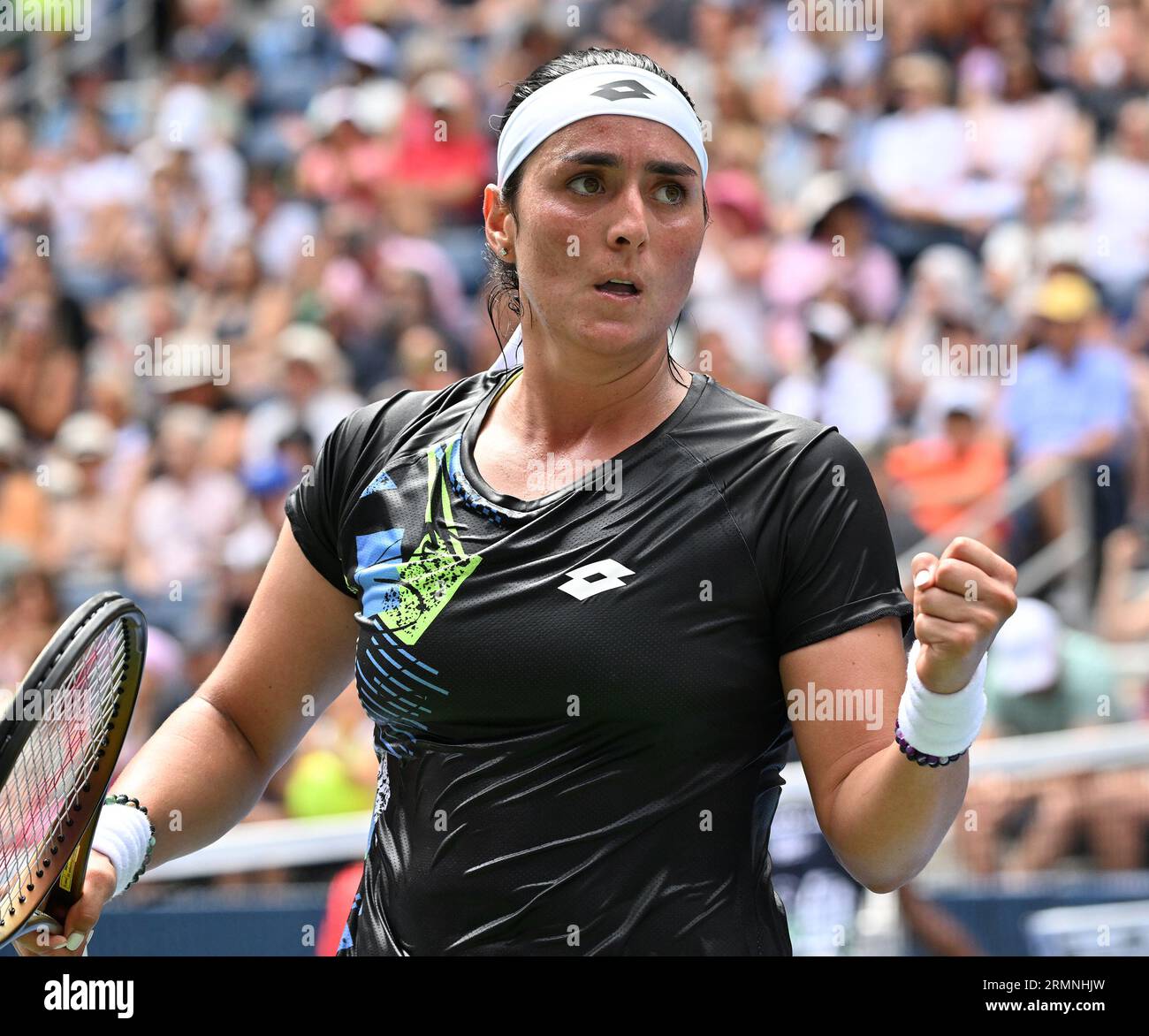 New York, États-Unis. 29 août 2023. US Open Flushing Meadows 29/08/2023 jour 2 ONS Jabeur (TUN) remporte le match de premier tour crédit : Roger Parker/Alamy Live News Banque D'Images