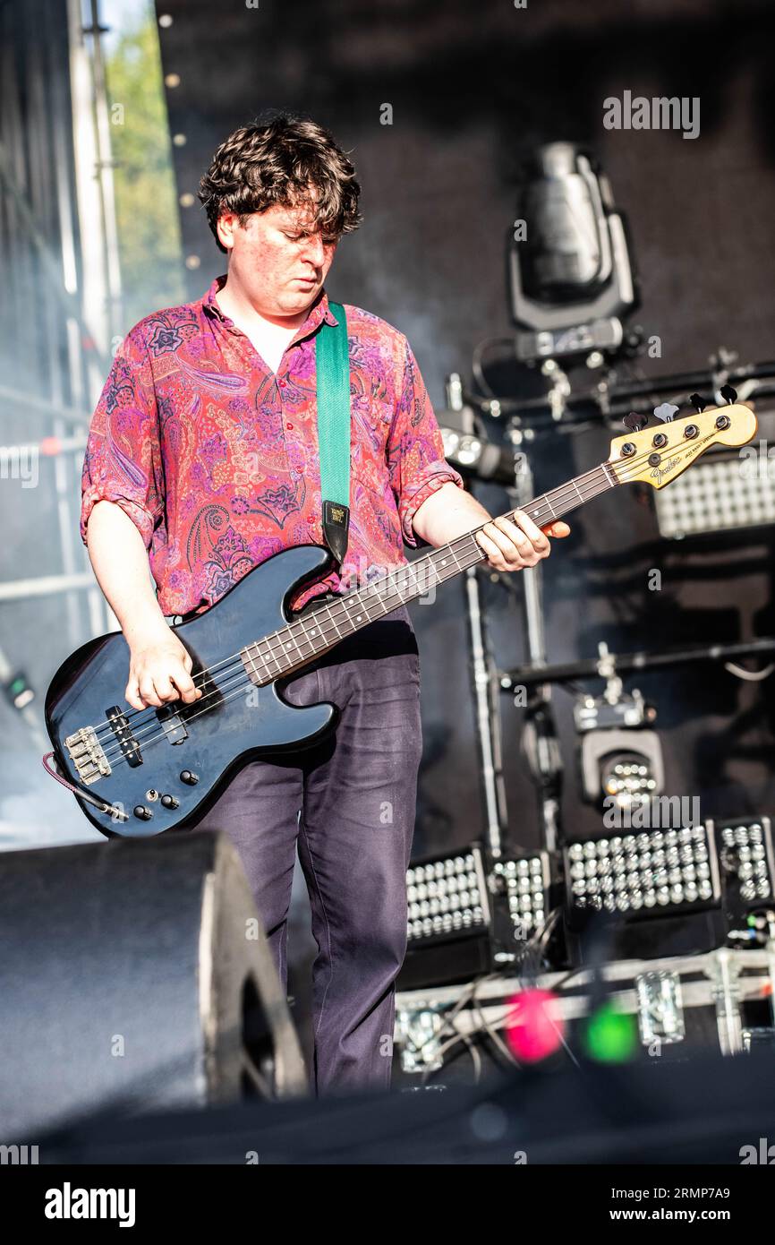 Turin Italie. 26 août 2023. Le groupe irlandais GILLA BAND se produit sur scène à Spazio211 pendant le 'Todays Festival 2023'. Banque D'Images