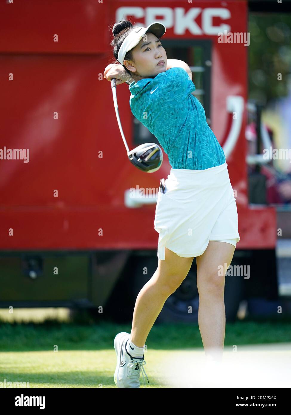 Lucy Li à l'Open féminin 2023, au Shaughnessy Golf and Country Club, à Vancouver, Colombie-Britannique, le 26 août 2023. Banque D'Images