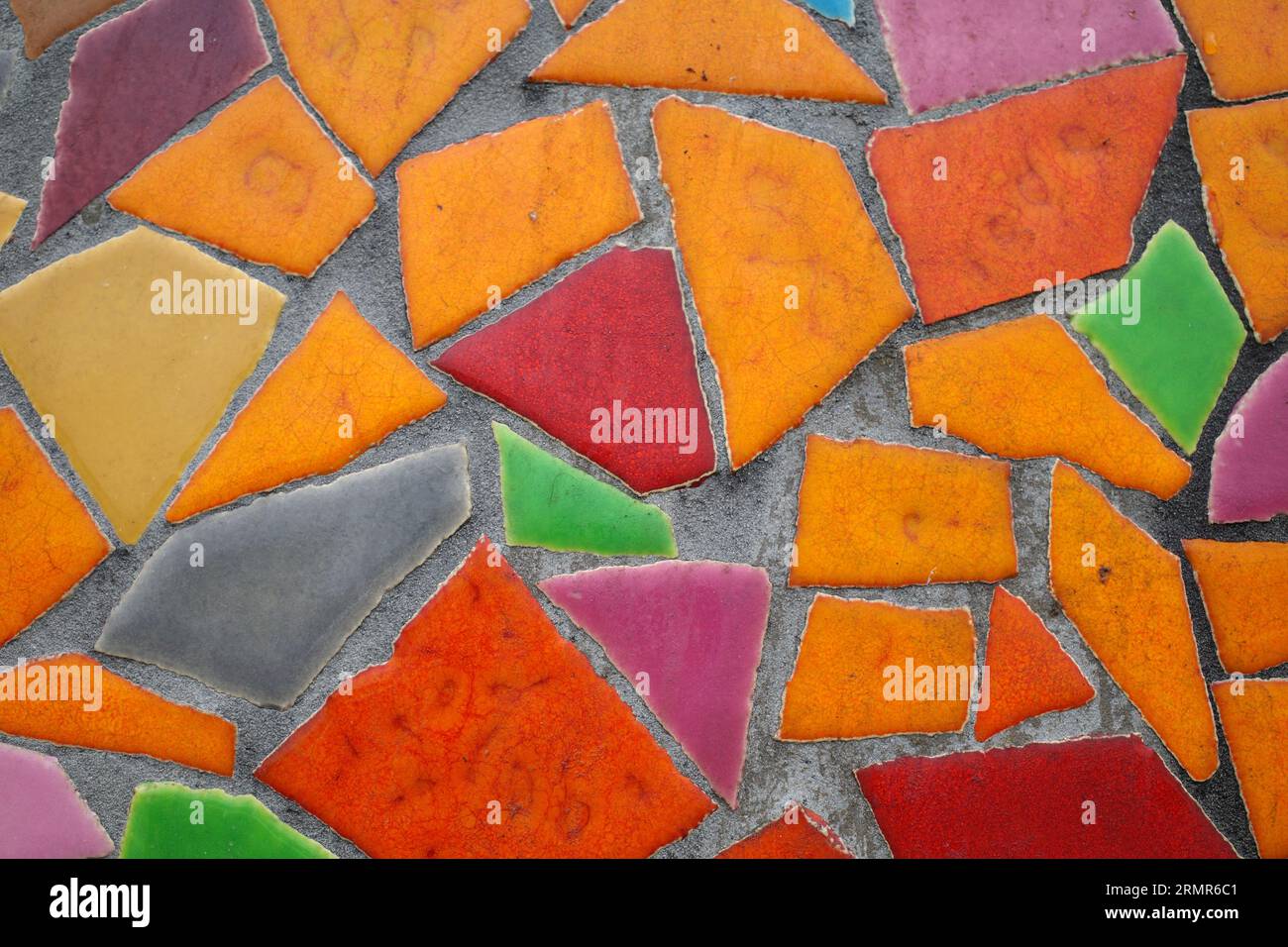 Partie d'un mur de mosaïque. Utile comme arrière-plan coloré. Banque D'Images
