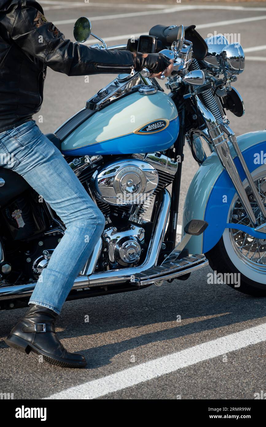 Harley davidson bikers Banque de photographies et d’images à haute ...