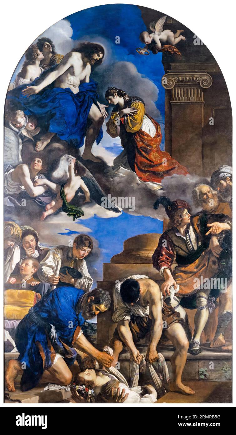 Giovanni Francesco Barbieri dit Guercino, enterrement de Sainte Petronilla, peinture à l'huile sur toile, 1623 Banque D'Images Giovanni Francesco Barbieri dit Guercino, enterrement de Sainte Petronilla, peinture à l'huile sur toile, 1623 Banque D'Images