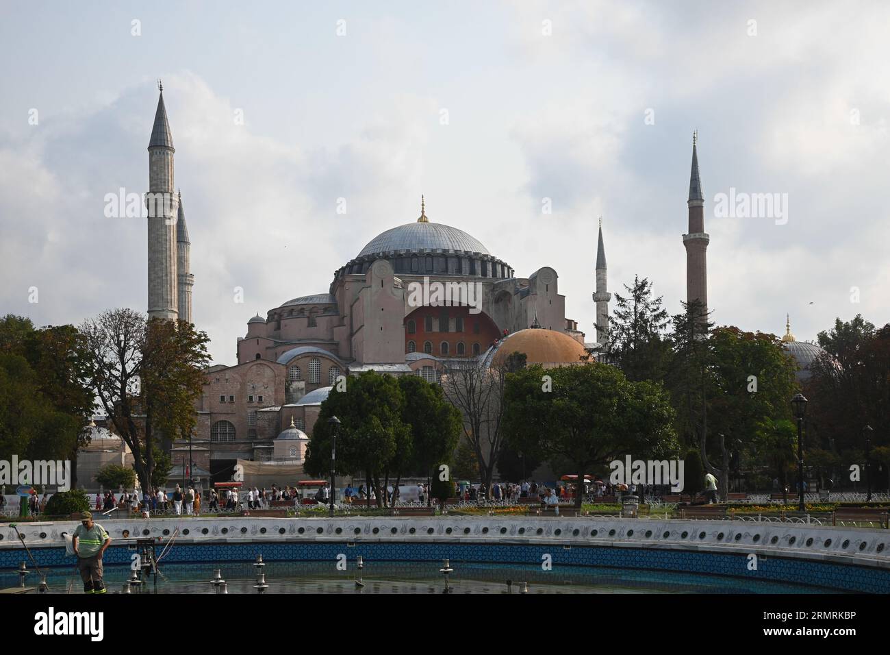 Sainte-Sophie à Istanbul. Mosquée sur la place Sultanahmet. Banque D'Images