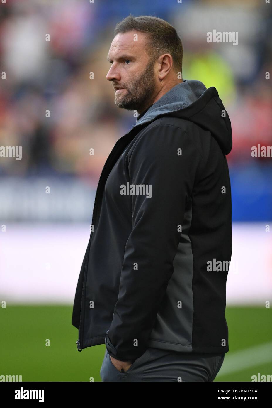 Bolton, Royaume-Uni. 29 août 2023. Ian Evatt, entraîneur des Bolton Wanderers, lors du match de la Carabao Cup au Reebok Stadium, Bolton. Le crédit photo devrait être : Gary Oakley/Sportimage crédit : Sportimage Ltd/Alamy Live News Banque D'Images