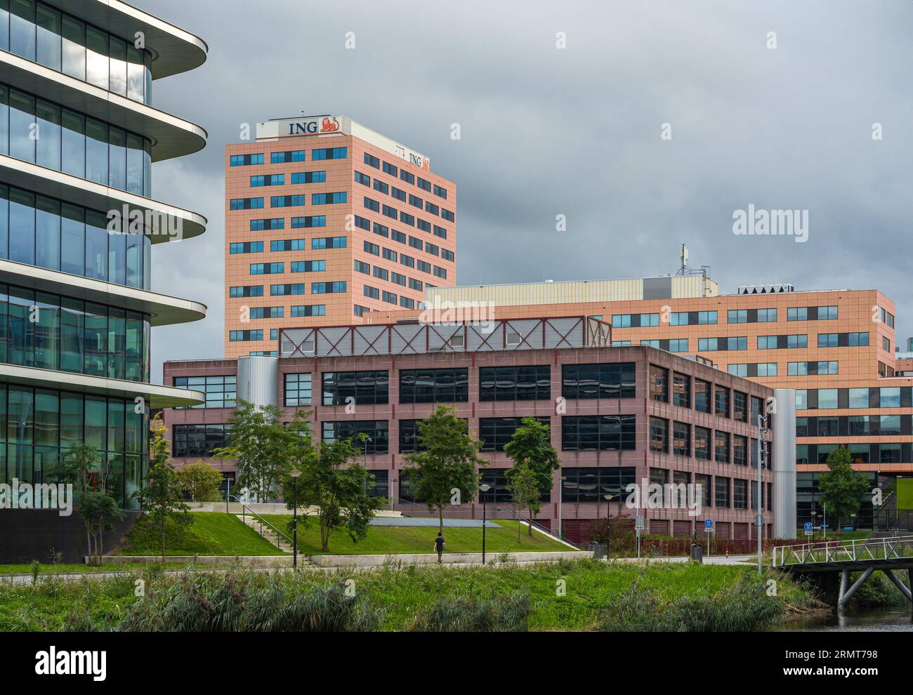 Amsterdam, pays-Bas, 27.08.2023, siège du groupe ING à Cumulus Park, un quartier d'innovation collaboratif à Amsterdam zuidoost Banque D'Images