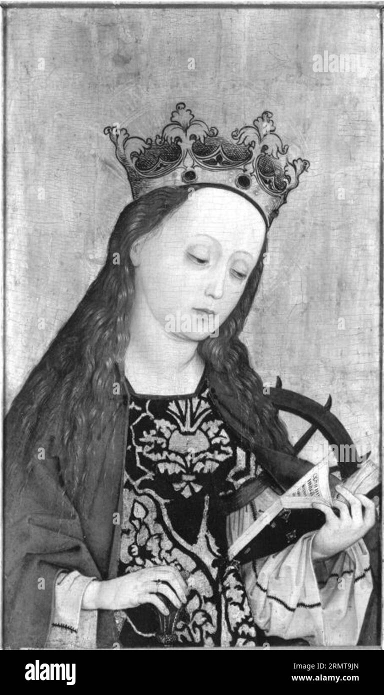 HL. Katharina (Werkstatt, Hans Siebenbürger) vers 1463 par Hans Pleydenwurff Banque D'Images