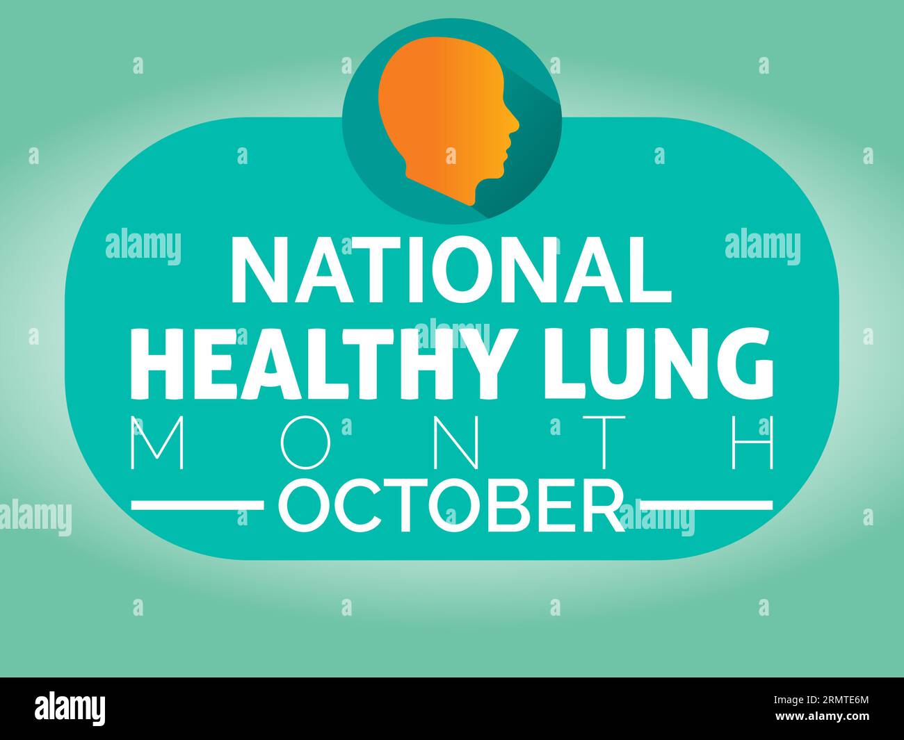 Le mois national de la santé pulmonaire donne la priorité à la défense de la santé pulmonaire, à l'éducation et à l'autonomisation pour une respiration plus forte et une vitalité à long terme. Vector Illustra Illustration de Vecteur