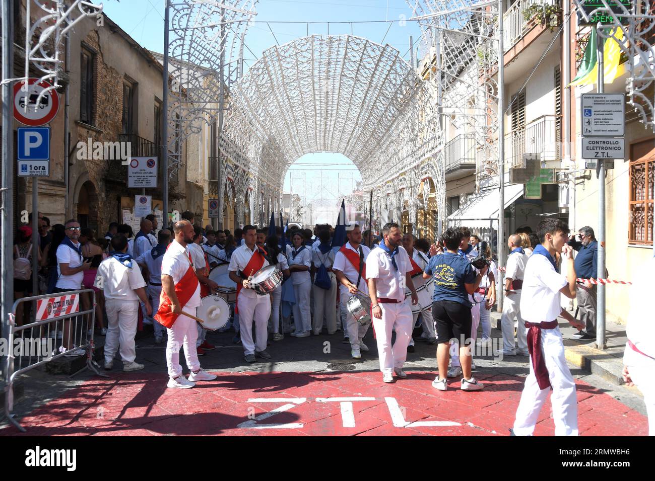 Palmi Reggio Calabria 27 août 2023 - Varia di Palmi, procession crédit : Giuseppe Andidero Banque D'Images