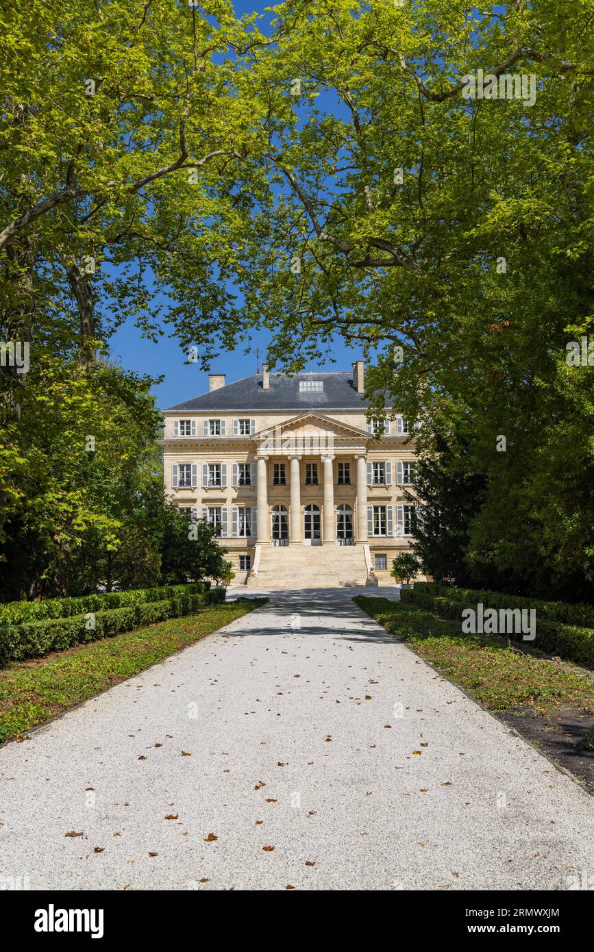 Château de Margaux (Chateau Margaux), Médoc, Bordeaux, Aquitaine, France Banque D'Images