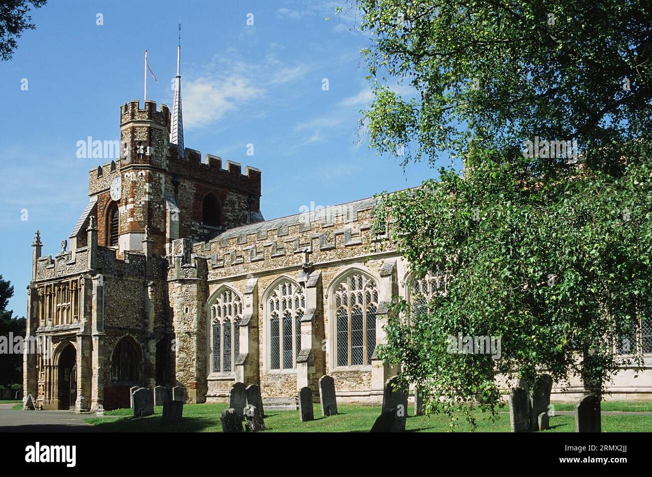 L'église paroissiale de St Mary, Hitchin, Hertfordshire, Royaume-Uni, est classée Grade I Banque D'Images