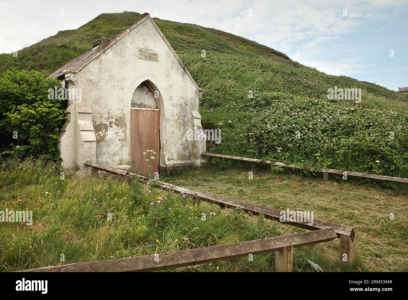 La morgue de Saltburn de Grade II (1881), Saltburn, Royaume-Uni. Banque D'Images