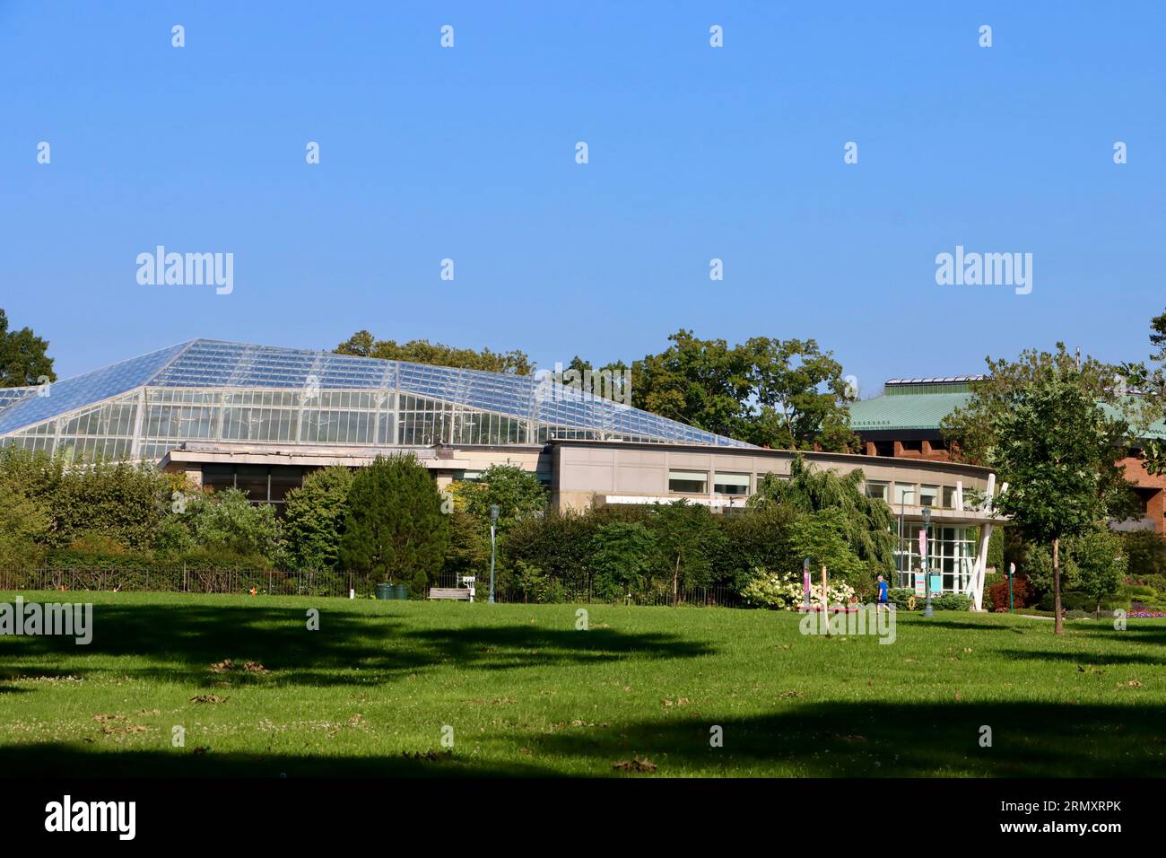 Eleanor Armstrong Smith Glasshouse et Cleveland Botanical Garden à University Circle à Cleveland, Ohio. Banque D'Images