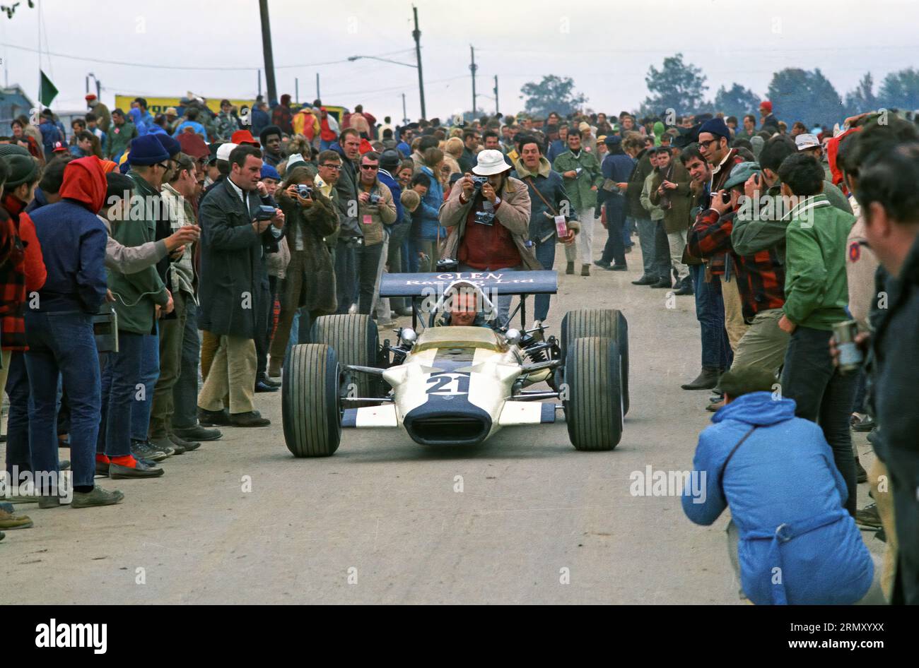 Lotus 49B de Pete Lovely au Grand Prix de Formule 1 des États-Unis 1969 au Watkins Glen Race course à Watkins Glen New York du 3 au 5 octobre 1969, a débuté 16e, DNF Banque D'Images