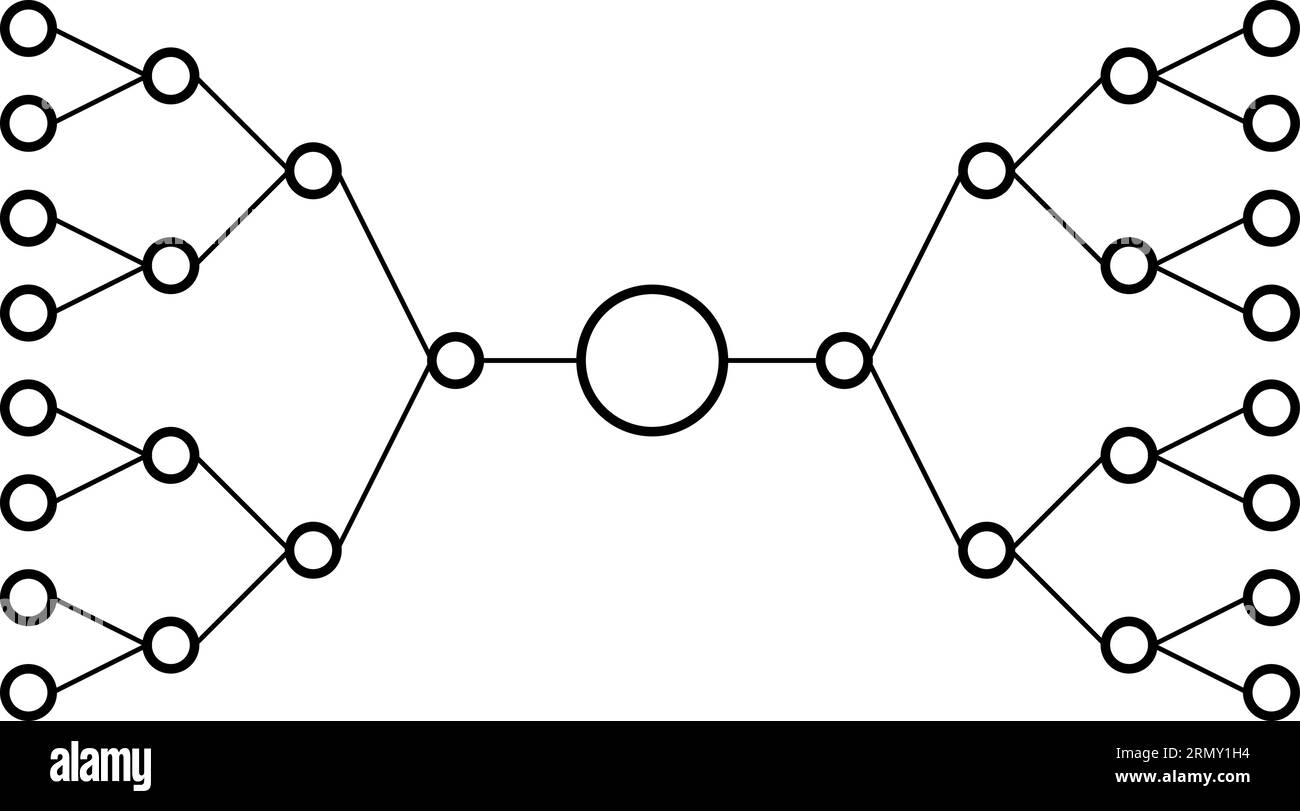 16 équipes de jeux de sport modèle de support de tournoi, support, folie march Illustration de Vecteur