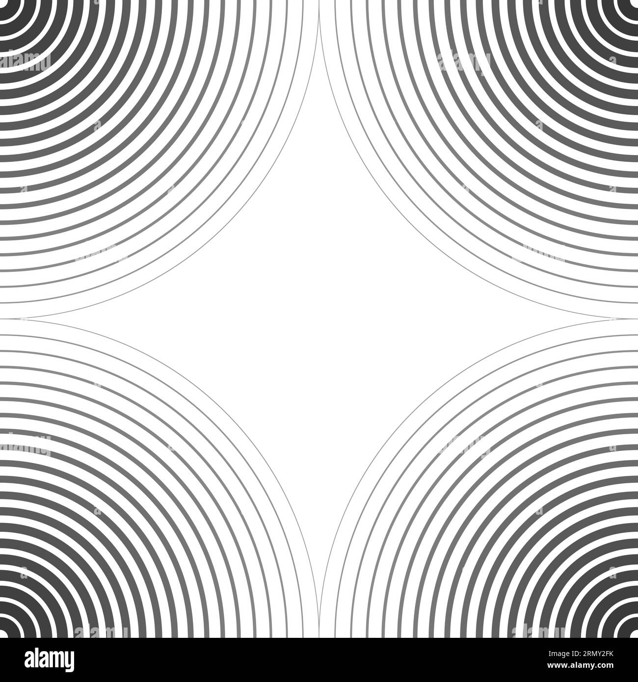 Modèle d'affiche de fond cercles vue de l'eau motif ondulé incurvé incliné Illustration de Vecteur