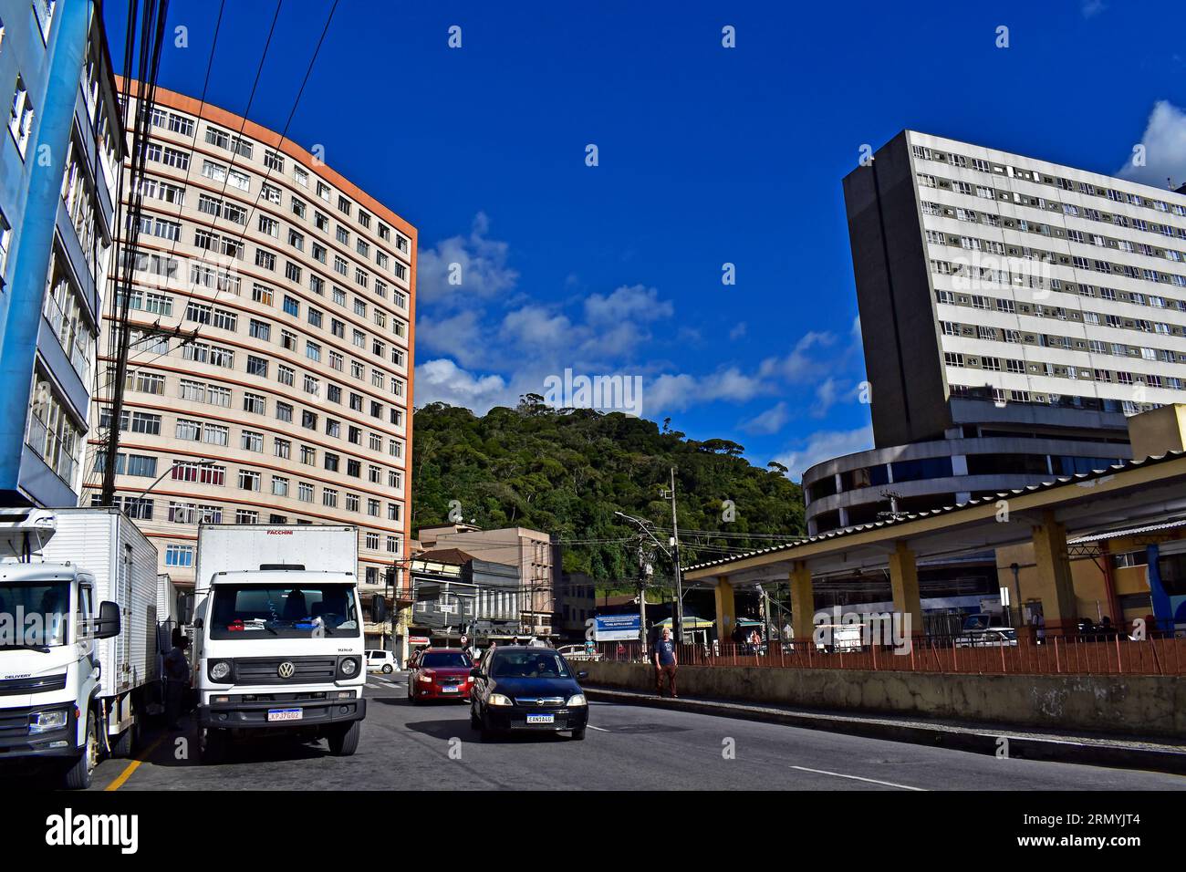 PETROPOLIS, RIO DE JANEIRO, BRÉSIL - 25 mai 2023 : vue partielle du centre-ville Banque D'Images