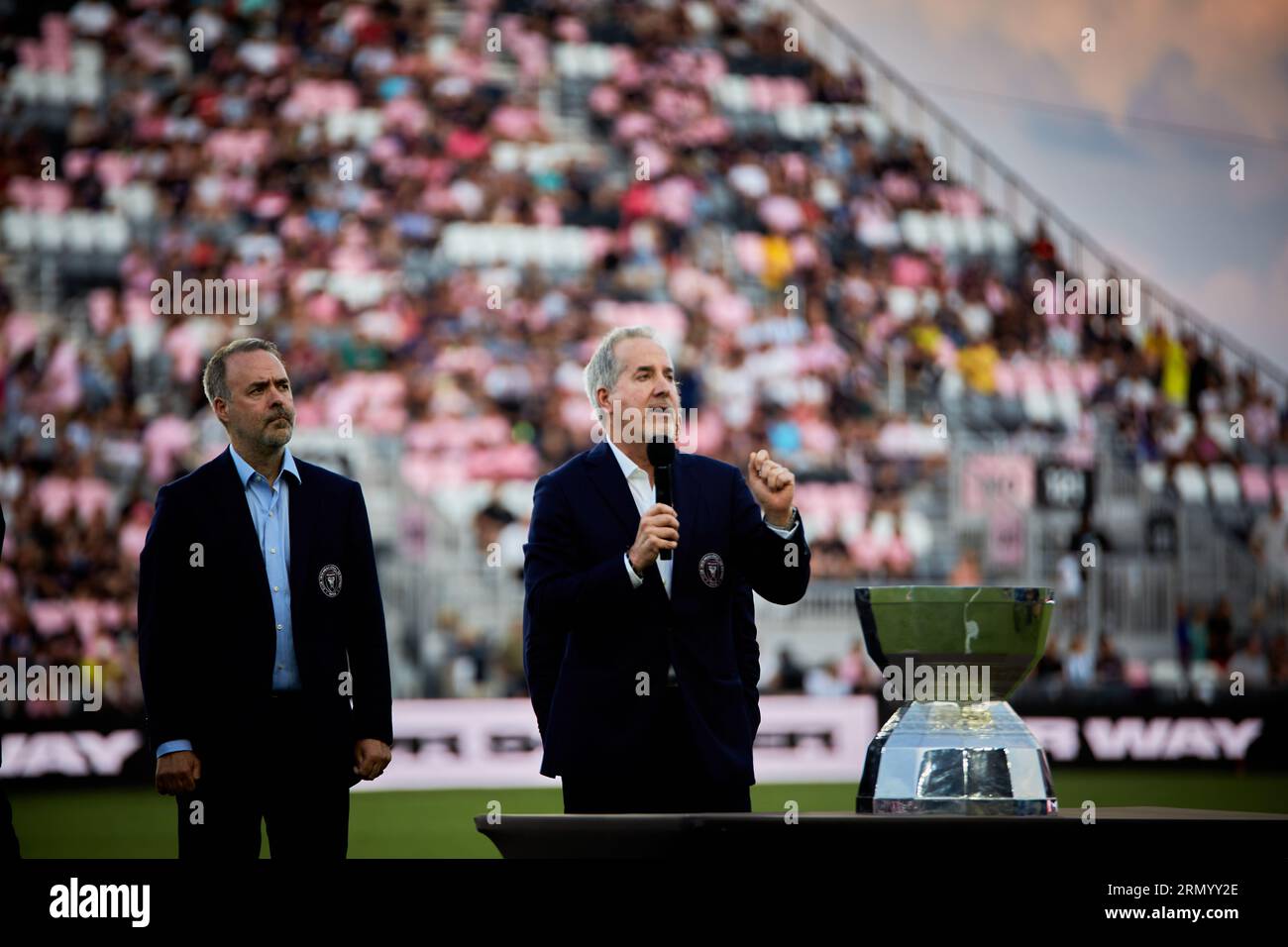 Jorge Mas, Jose Mas, League Cup Trophy 2023 Inter Miami CF fort Lauderdale, FL, États-Unis. 30 août 2023. Crédit : Yaroslav Sabitov/YES Market Media/Alamy Live News Banque D'Images