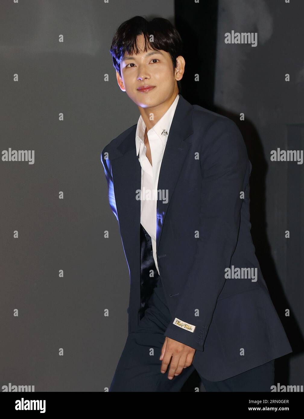 31 août 2023. Acteur sud-coréen Lim si-wan l'acteur sud-coréen Lim si-wan, qui joue dans le nouveau film "Road to Boston", assiste à un événement publicitaire à Séoul le 31 août 2023, pour promouvoir le film qui devrait frapper les écrans locaux en Corée du Sud le 27 septembre. Crédit : Yonhap/Newcom/Alamy Live News Banque D'Images