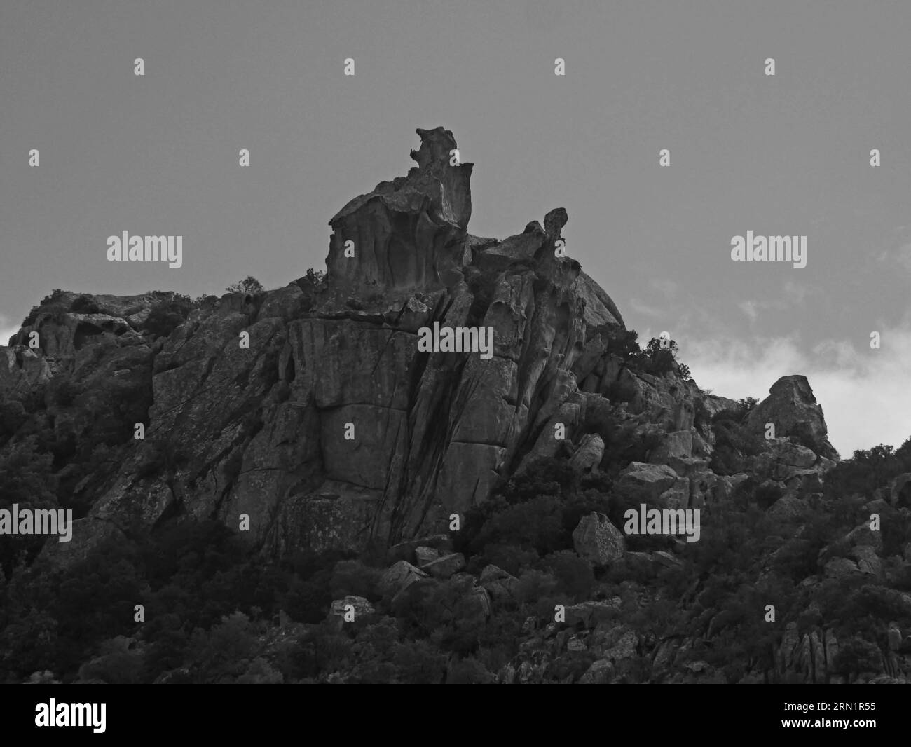 Montagne San Pantaleo, Costa Smeralda, Sardaigne, Italie Banque D'Images